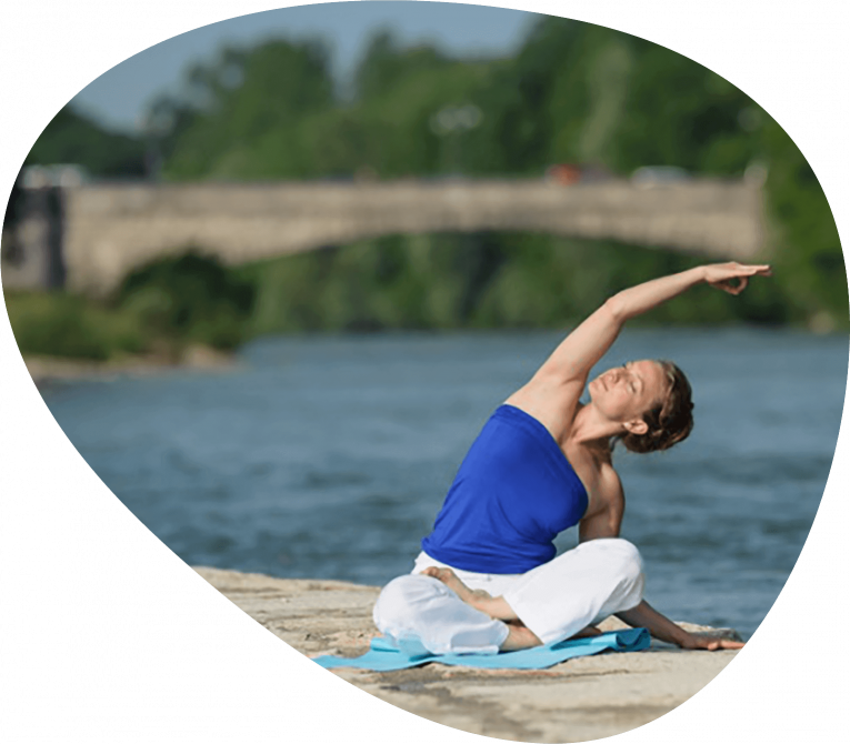 Sabine Happach beim Training